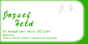 jozsef held business card